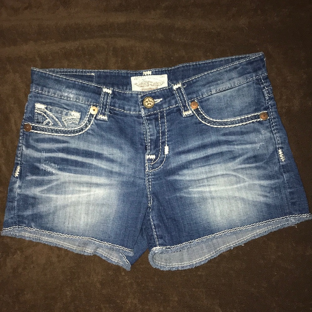 Big star denim blue jean shorts
